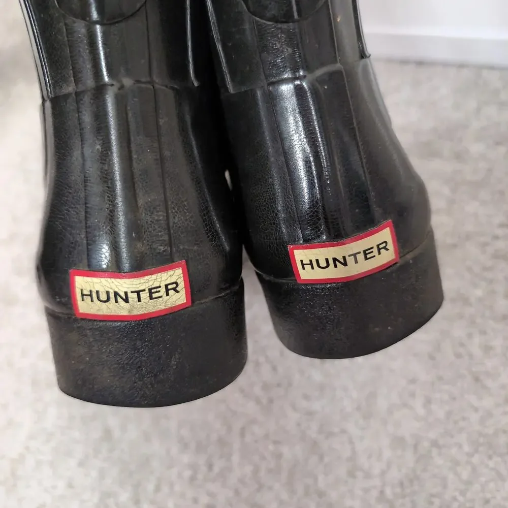 Glossy Waterproof Chelsea Rain Boots